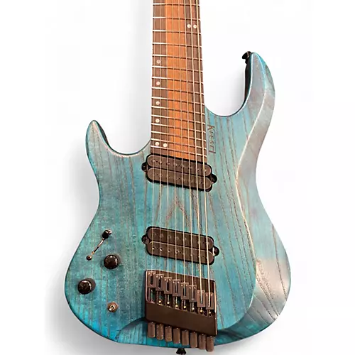 Used Kiesel Osiris M8 Lefty Aqua Electric Guitar Aqua