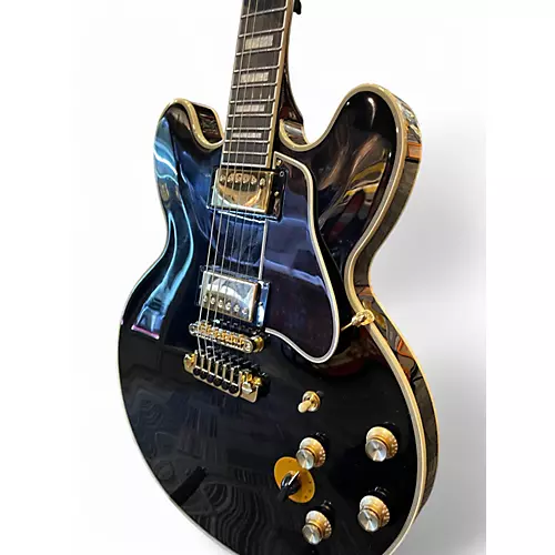 Used Epiphone BB King Lucille Ebony Hollow Body Electric Guitar Ebony