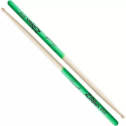 Zildjian Maple Green DIP Drum Sticks Super 7A Wood Tip