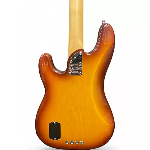 Used 2016 Fender American Elite Precision Bass Tobacco Sunburst Electric Bass Guitar Tobacco Sunburst