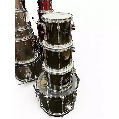 Used Yamaha 4 piece Club Custom Black Shadow Drum Kit Black Shadow