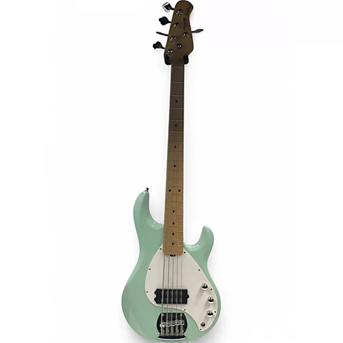Used Sterling by Music Man stingray 5 Seafoam Green Electric Bass Guitar Seafoam Green