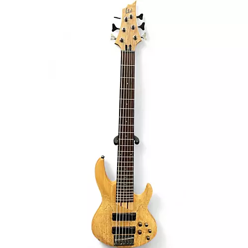 Used ESP LTD B206SM 6 String Spalted Maple Electric Bass Guitar Spalted Maple