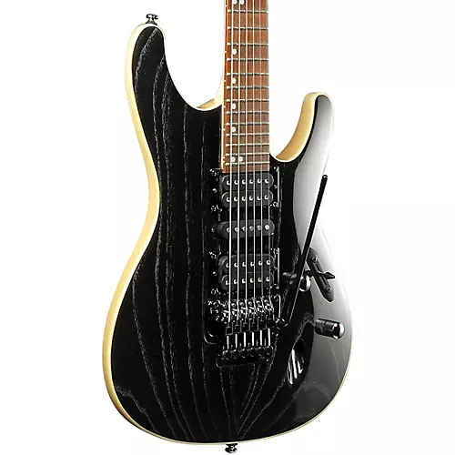 Ibanez S570AH Electric Guitar Silver Wave Black