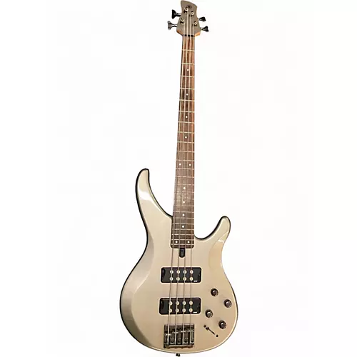 Used Yamaha TRBX304 Silver Electric Bass Guitar Silver