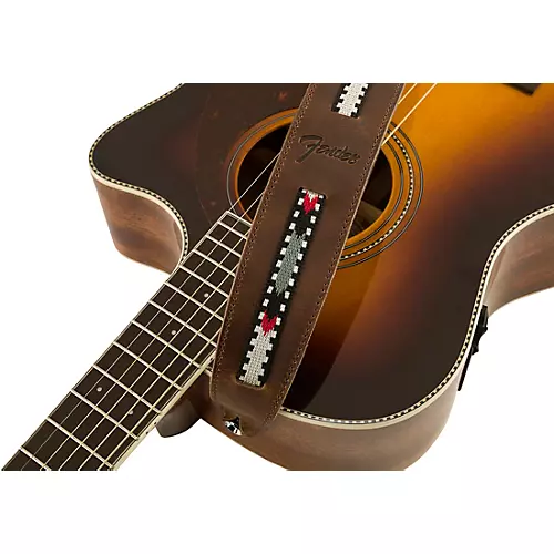 Fender Paramount Acoustic Leather Strap Brown