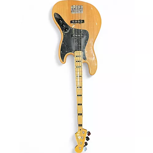 Used Squier JAZZ BASS Natural Electric Bass Guitar Natural