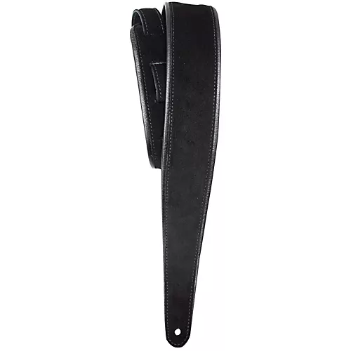 LM Products PM-8 Premier Suede Guitar Strap Black