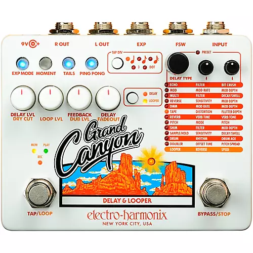 Electro-Harmonix Grand Canyon Delay and Looper Effects Pedal