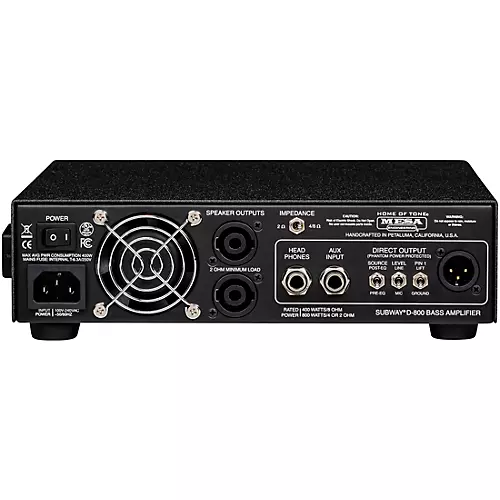 MESA/Boogie Subway D-800 Lightweight Solid-State Bass Amp Head Black