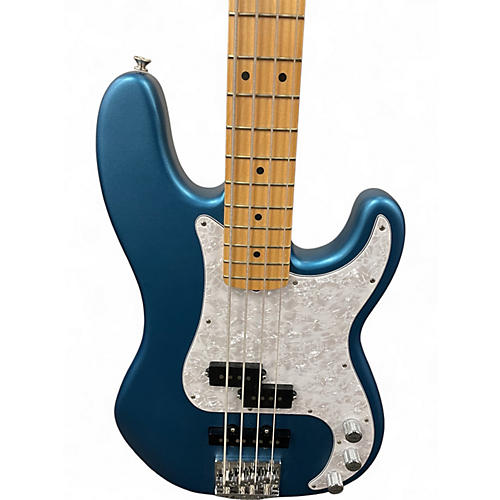 Used Fender American Performer Precision Bass Blue Electric Bass Guitar Blue