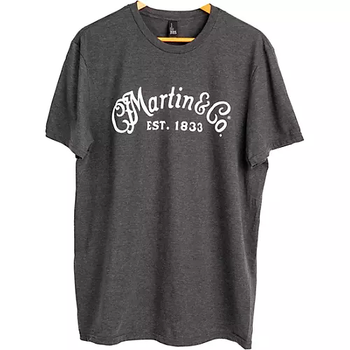 Martin Script Logo Short Sleeve T-Shirt Medium Gray