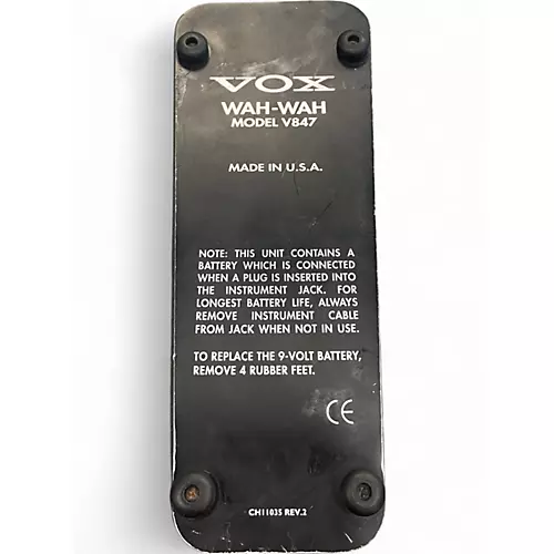 Used VOX V847 Reissue Wah Effect Pedal