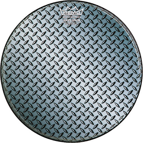 Remo Custom Diamond Plate Graphic Bass Drum Head 20 in.