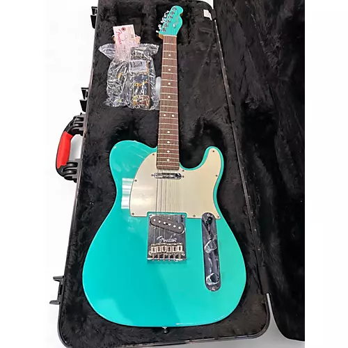 Used 2016 Fender LIMITED EDITION STANDARD TELECASTER Seafoam Green Solid Body Electric Guitar Seafoam Green