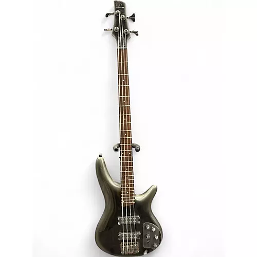 Used Ibanez SR300 SILVER Electric Bass Guitar SILVER