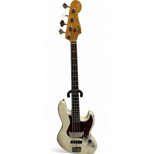 Used Fender ltd 60's jazz bass relic Olympic White Electric Bass Guitar Olympic White