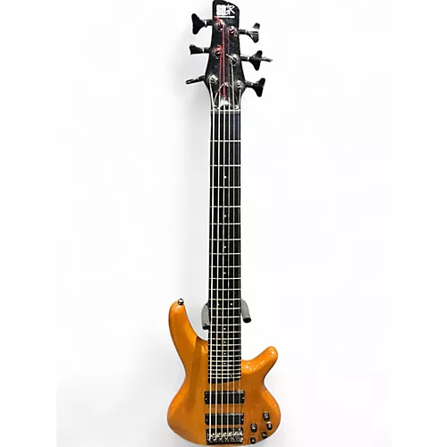 Used Ibanez sr406 Natural Electric Bass Guitar Natural