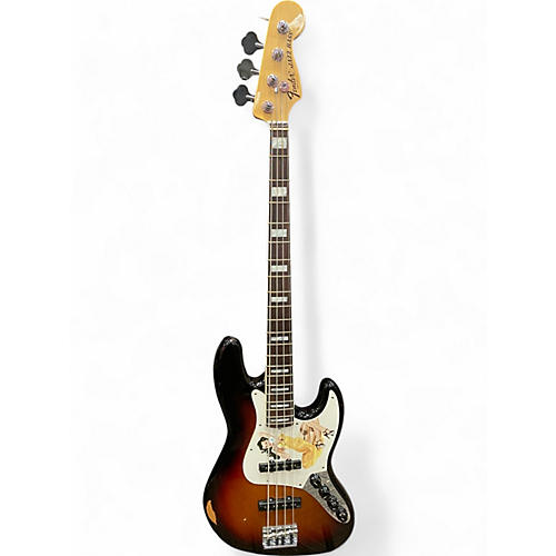 Used Fender American Deluxe Jazz Bass 3 Color Sunburst Electric Bass Guitar 3 Color Sunburst