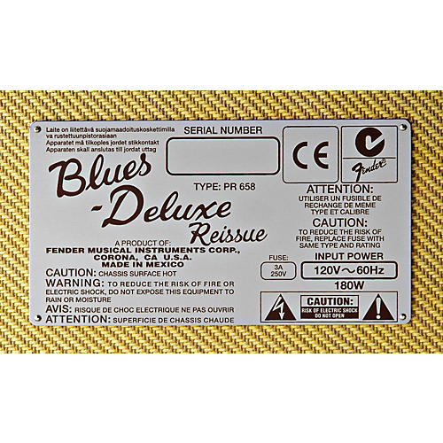 Fender Blues Deluxe Reissue 40W 1x12 Combo Amp