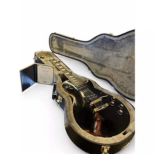 Used 2022 Gibson LES PAUL CUSTOM MURPHY LAB  Ebony Solid Body Electric Guitar Ebony