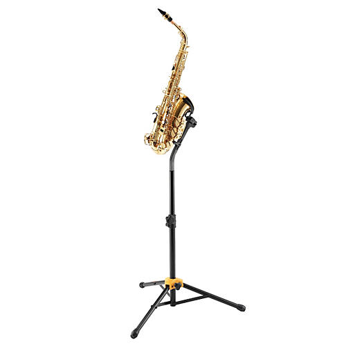 Hercules Tall Auto-Grab Sax Stand Black