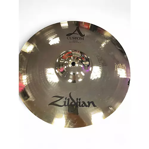 Used Zildjian 14in A Custom Hi Hat Bottom Cymbal 33