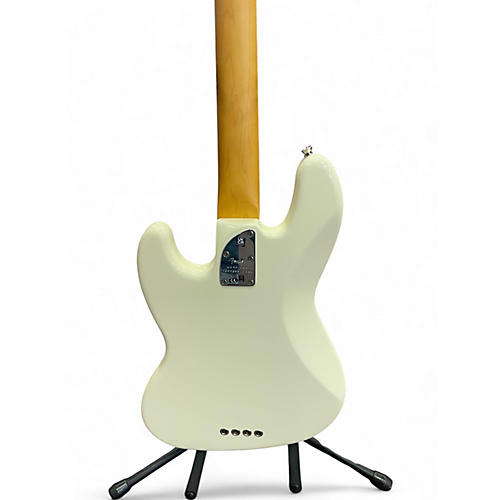 Used Fender American Professional II Fretless Jazz Bass Olympic White Electric Bass Guitar Olympic White