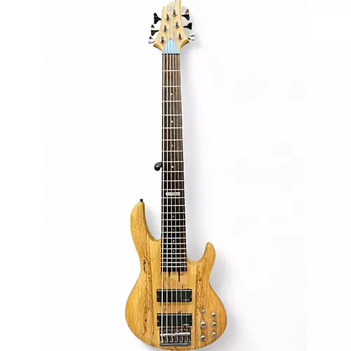 Used ESP LTD B206SM 6 String Natural Electric Bass Guitar Natural