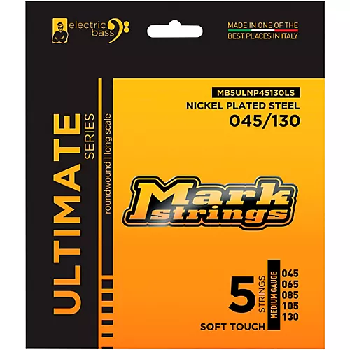 Markbass Ultimate Series Soft Touch Electric Bass Nickel Plated Steel Strings (45 - 130) Medium Gauge