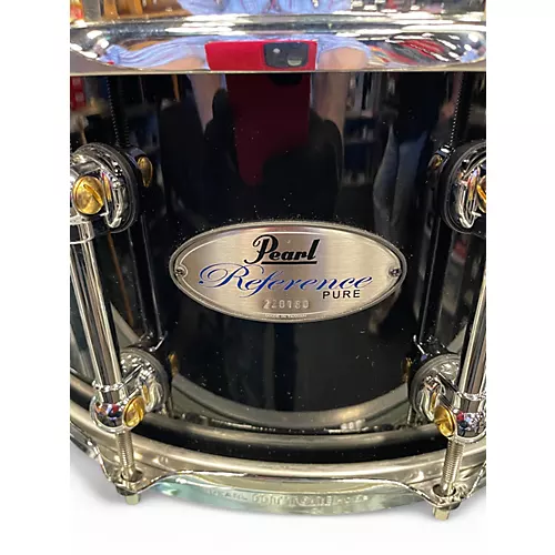 Used Pearl 6.5X14 Reference Pure Snare Black Drum Black 15