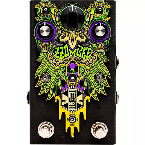 Beetronics FX Zzombee Filtremulator Effects Pedal Black Anodized