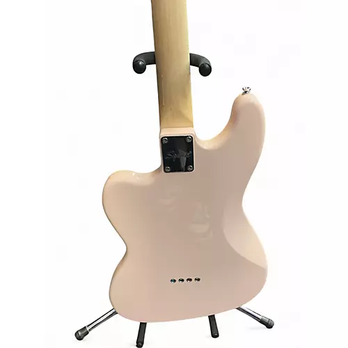 Used Squier Paranormal Rascal Pink Electric Bass Guitar Pink