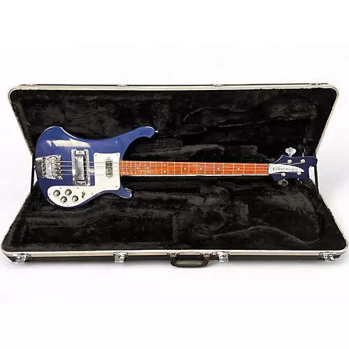 Used 2016 Rickenbacker 4003S Midnight Blue Electric Bass Guitar Midnight Blue