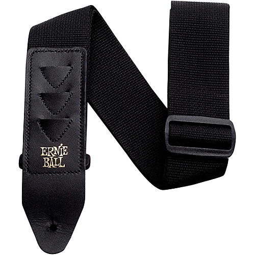 Ernie Ball Pickholder Guitar Strap Black 2 in.