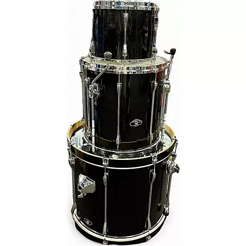 Used TAMA 3 piece Superstar Black Drum Kit Black