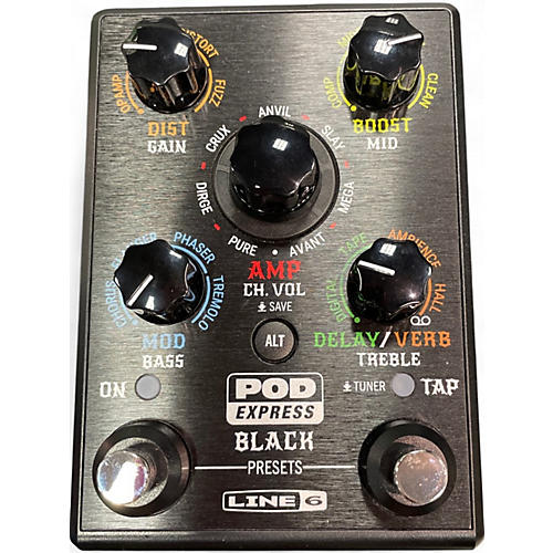 Used Line 6 POD EXPRESS BLACK Effect Processor