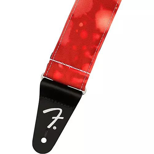 Fender Tie Dye Acid Wash Strap Red 2 in.