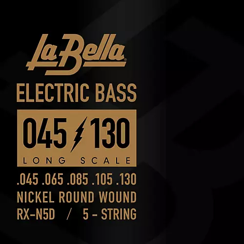 LaBella Rx Series Nickel 5-String Electric Bass Strings 40 - 118