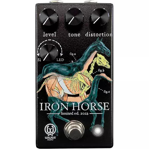 Walrus Audio Iron Horse LM308 Distortion Effects Pedal Black