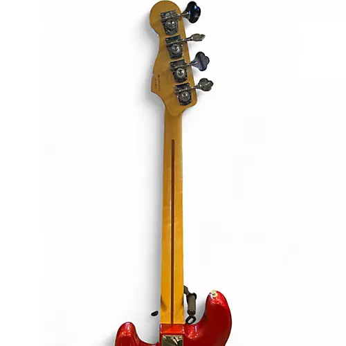 Used 1998 Squier Precision Bass Red Electric Bass Guitar Red