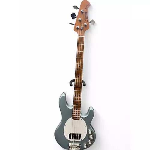 Used Sterling by Music Man Ray34 steel blue Electric Bass Guitar steel blue