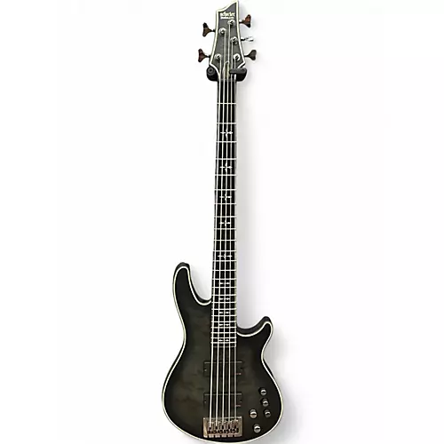 Used Schecter Guitar Research hellraiser extreme 5 Trans Black Electric Bass Guitar Trans Black