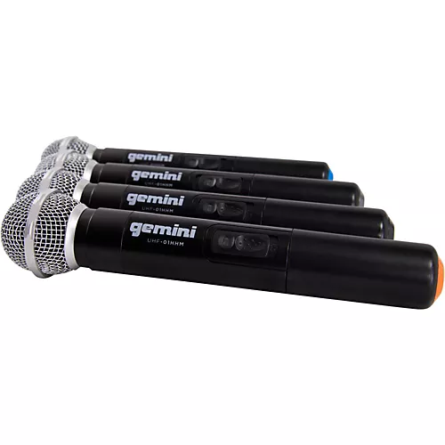 Open-Box Gemini UHF-04M 4-Channel Wireless Handheld Microphone System, 517.6/521.5/533.7/537.2mHz Condition 2 - Blemished S1234 197881306007