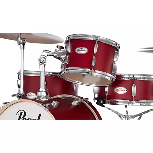 Pearl Midtown 4-Piece Complete Drum Set Matte Red