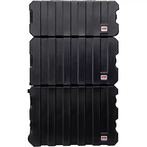 Gator G-Pro Roto Mold Rolling Rack Case Black 8 Space