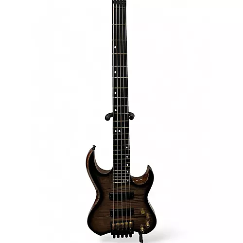 Used Kiesel VB5 Black Edge Burst Electric Bass Guitar Black Edge Burst