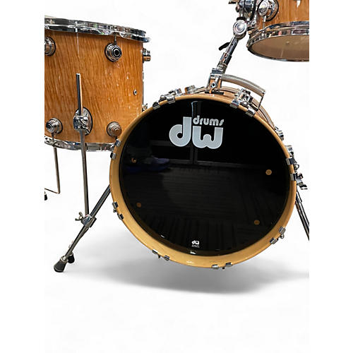 Used DW 3 Piece Collector's Series Exotic Natural Drum Kit Natural