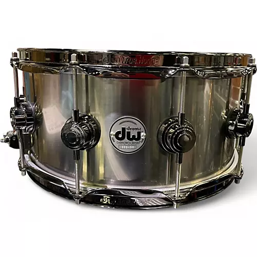 Used DW 6.5X14 Black-Ti Snare Titanium Drum Titanium 15
