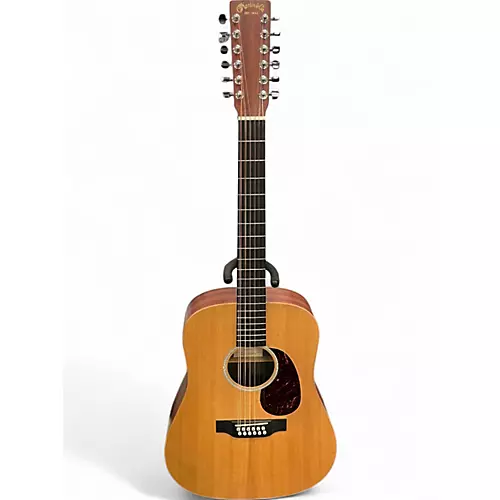 Used Martin dx2e natural 12 String Acoustic Electric Guitar natural